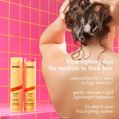 super-sized frizz fighters set anti-frizz shampoo, conditioner + treatment