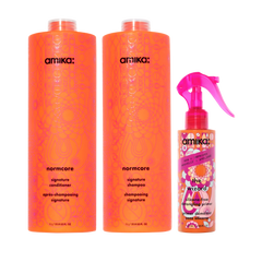 super-sized signature set normcore nourishing shampoo + conditioner + the wizard silicone-free detangling primer (silicone free wizard)