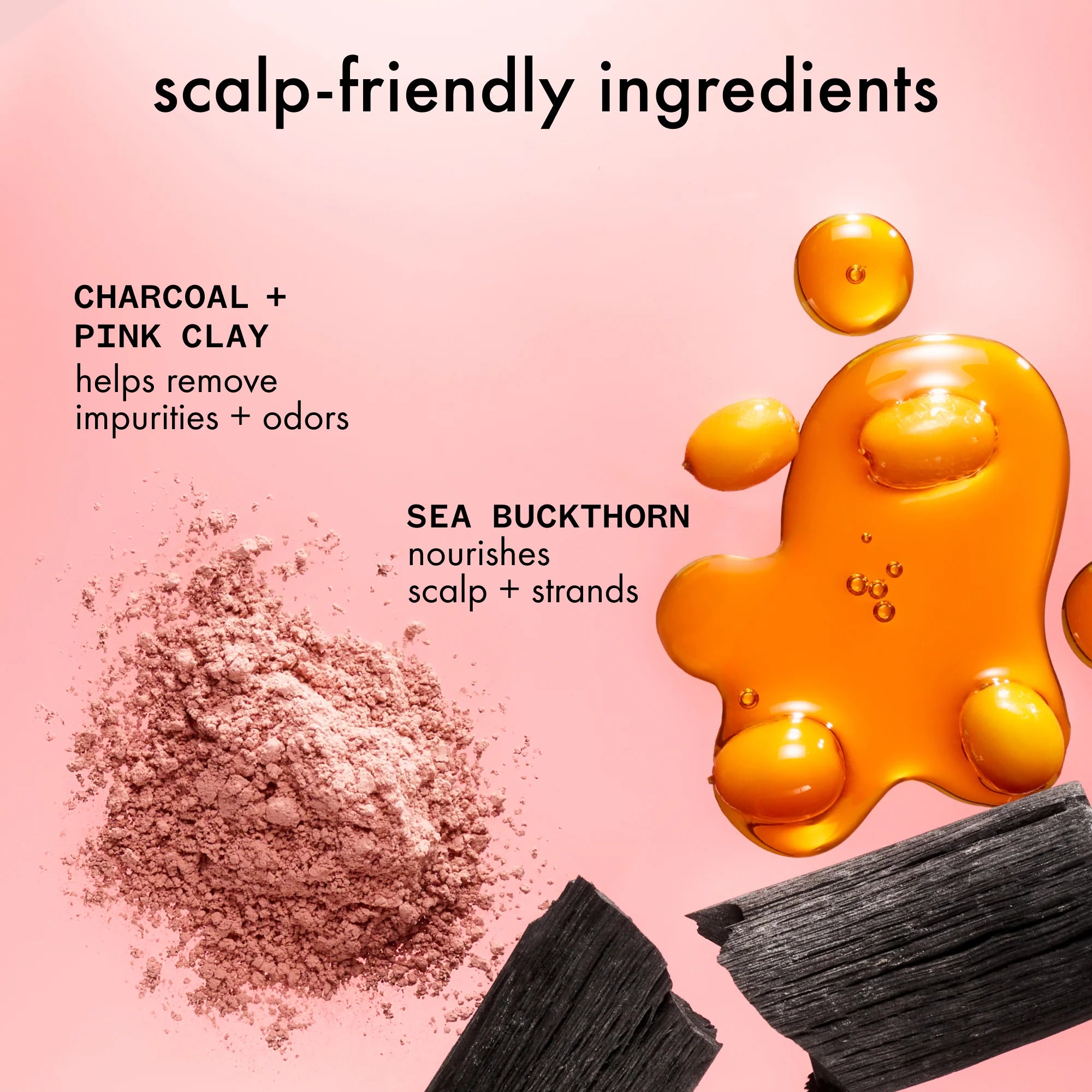 reset pink charcoal scalp cleansing oil - 6.7 oz / 200 ml