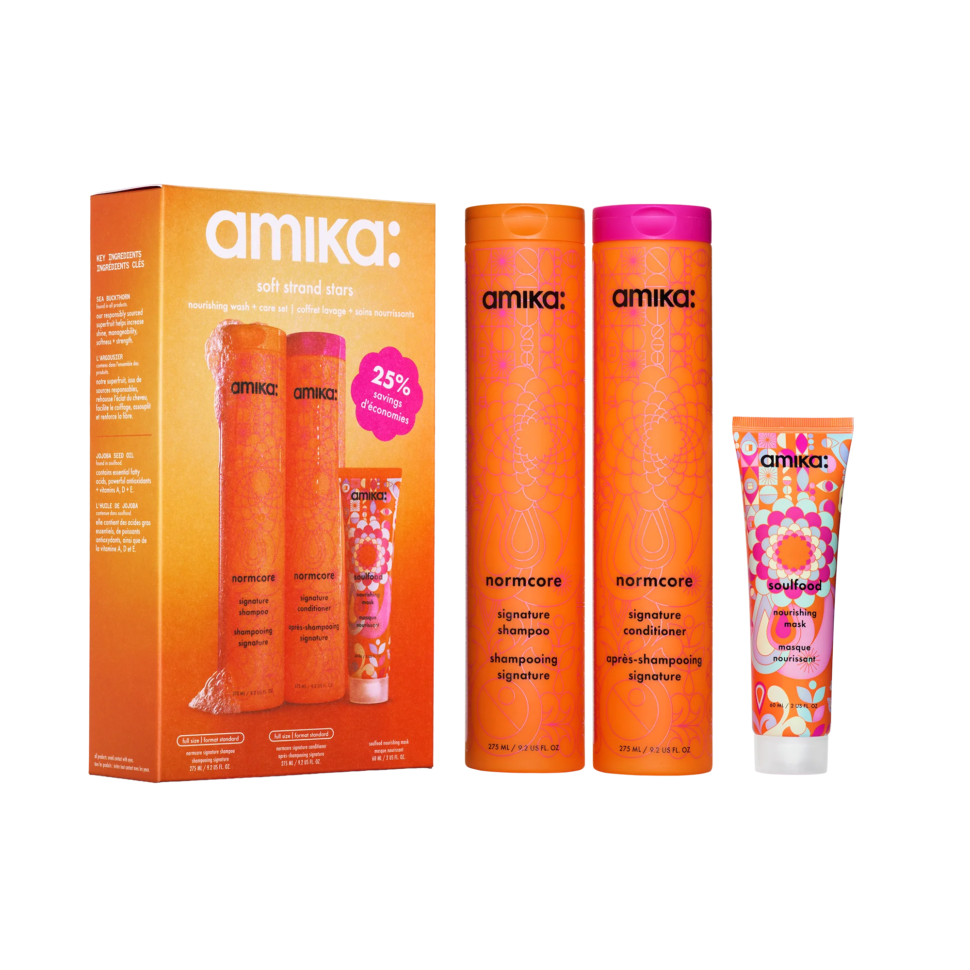 soft strand stars nourishing wash + care set