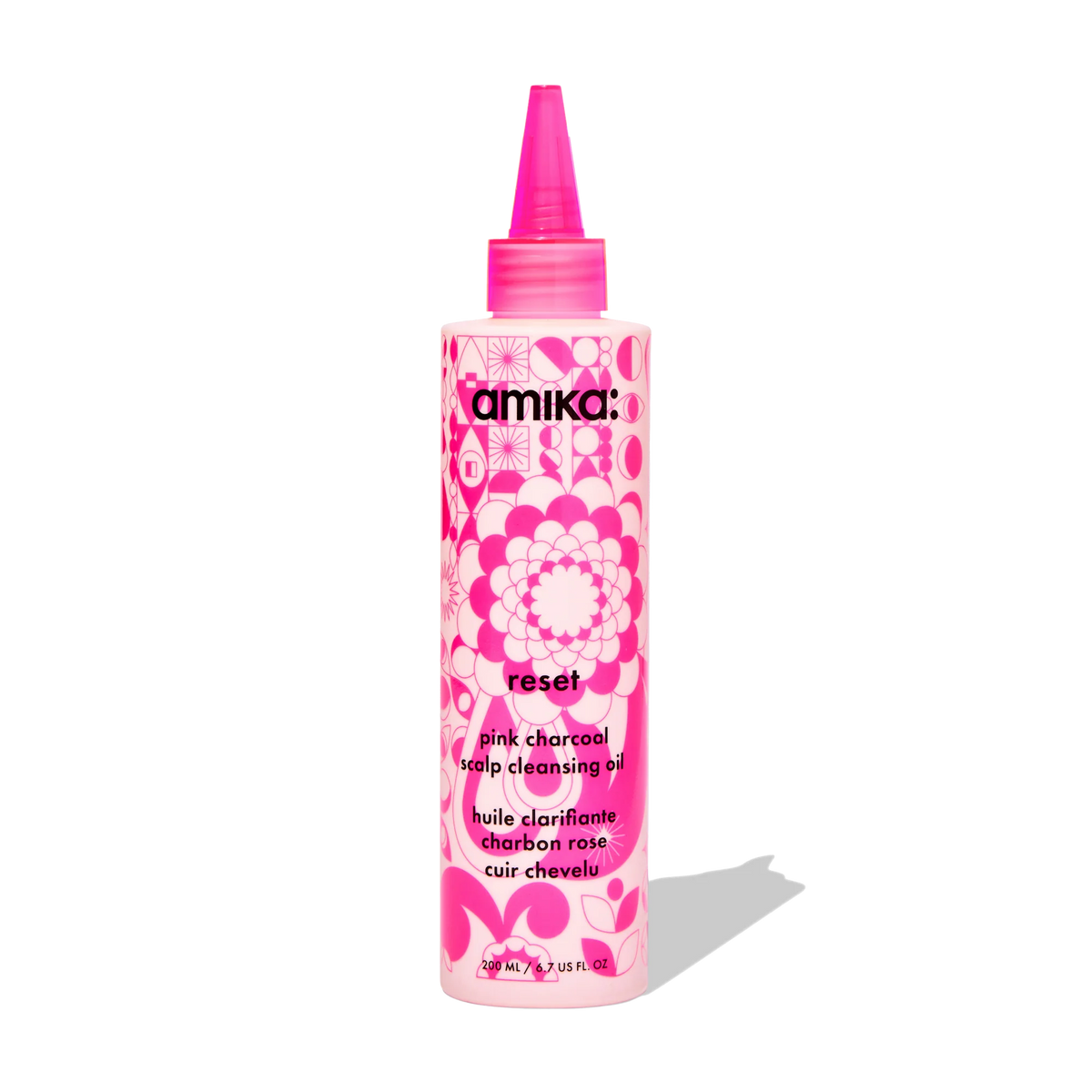 reset pink charcoal scalp cleansing oil - 6.7 oz / 200 ml