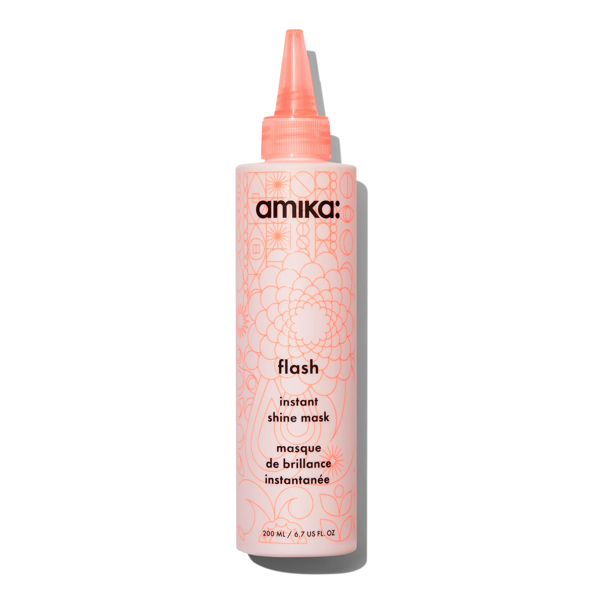 flash instant shine mask for shiny hair - 6.7 oz / 200 ml