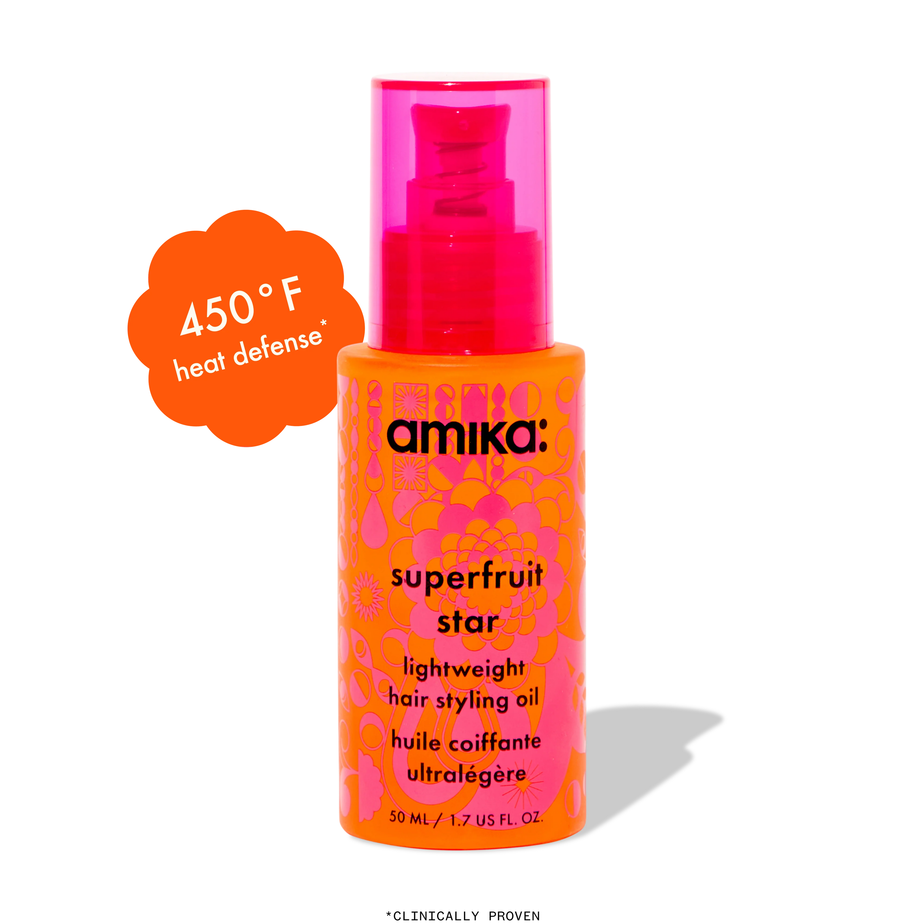 superfruit star lightweight hair styling + heat defense oil - 1.7 oz / 50 ml
