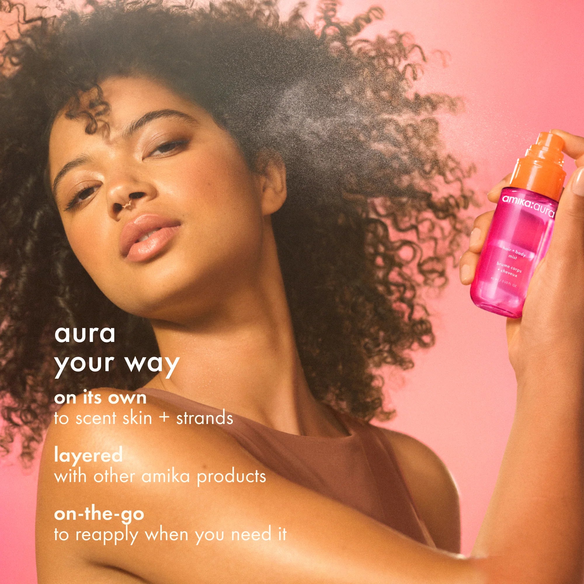amika:aura hair and body mist