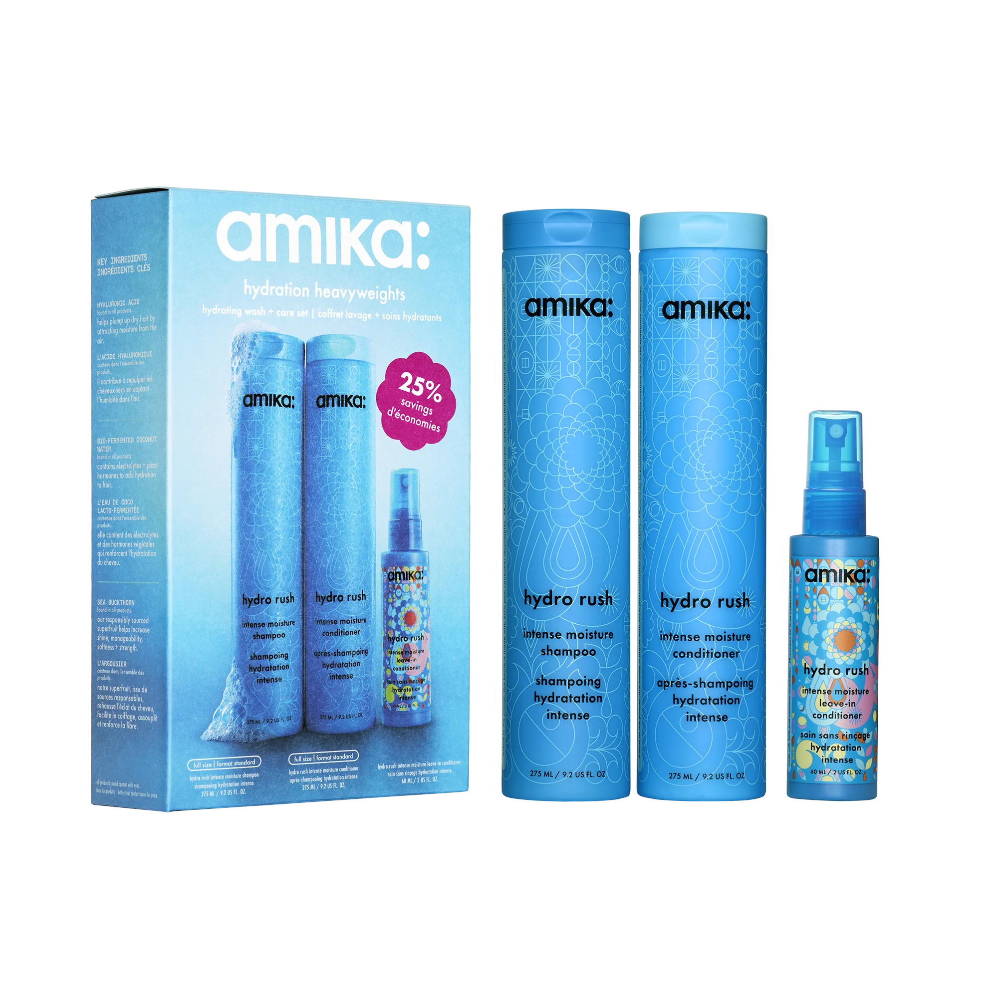 hydration heavyweights hydrating wash + care set
