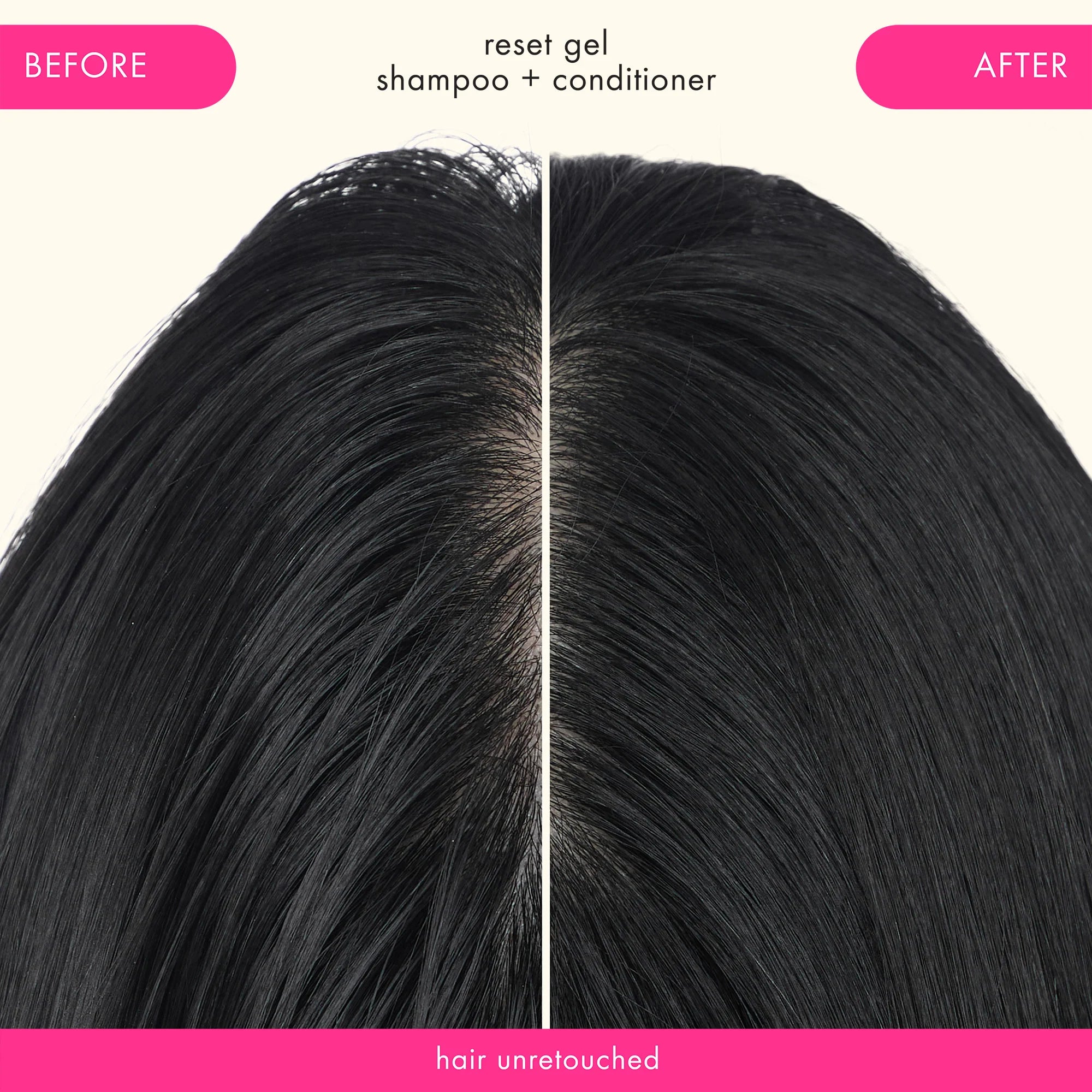 detox set reset clarifying gel shampoo, cooling gel conditioner + pink charcoal scalp cleansing oil