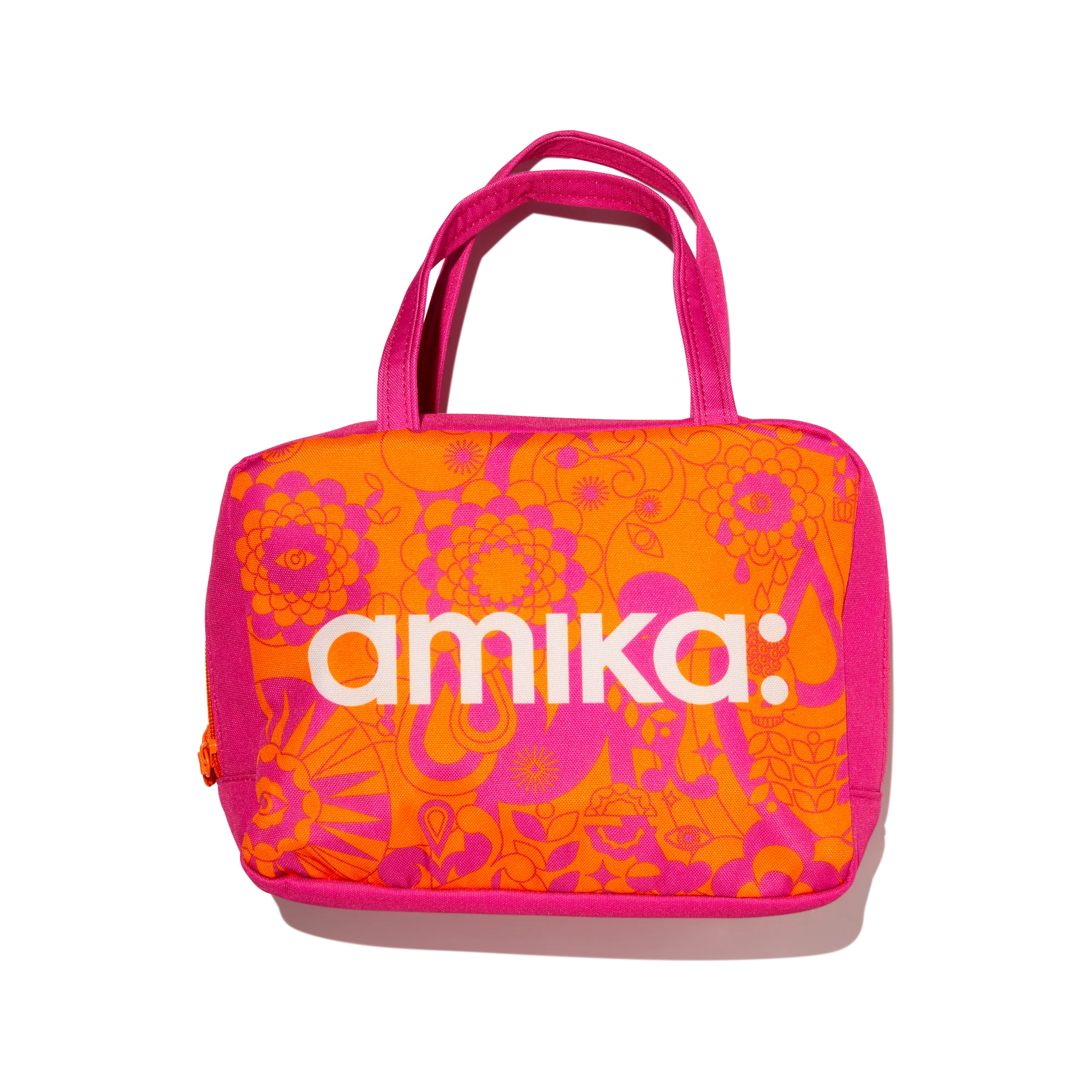 amika x TELETIES necessities set 3 pc hair ties, clip, essentials bag + perk up plus