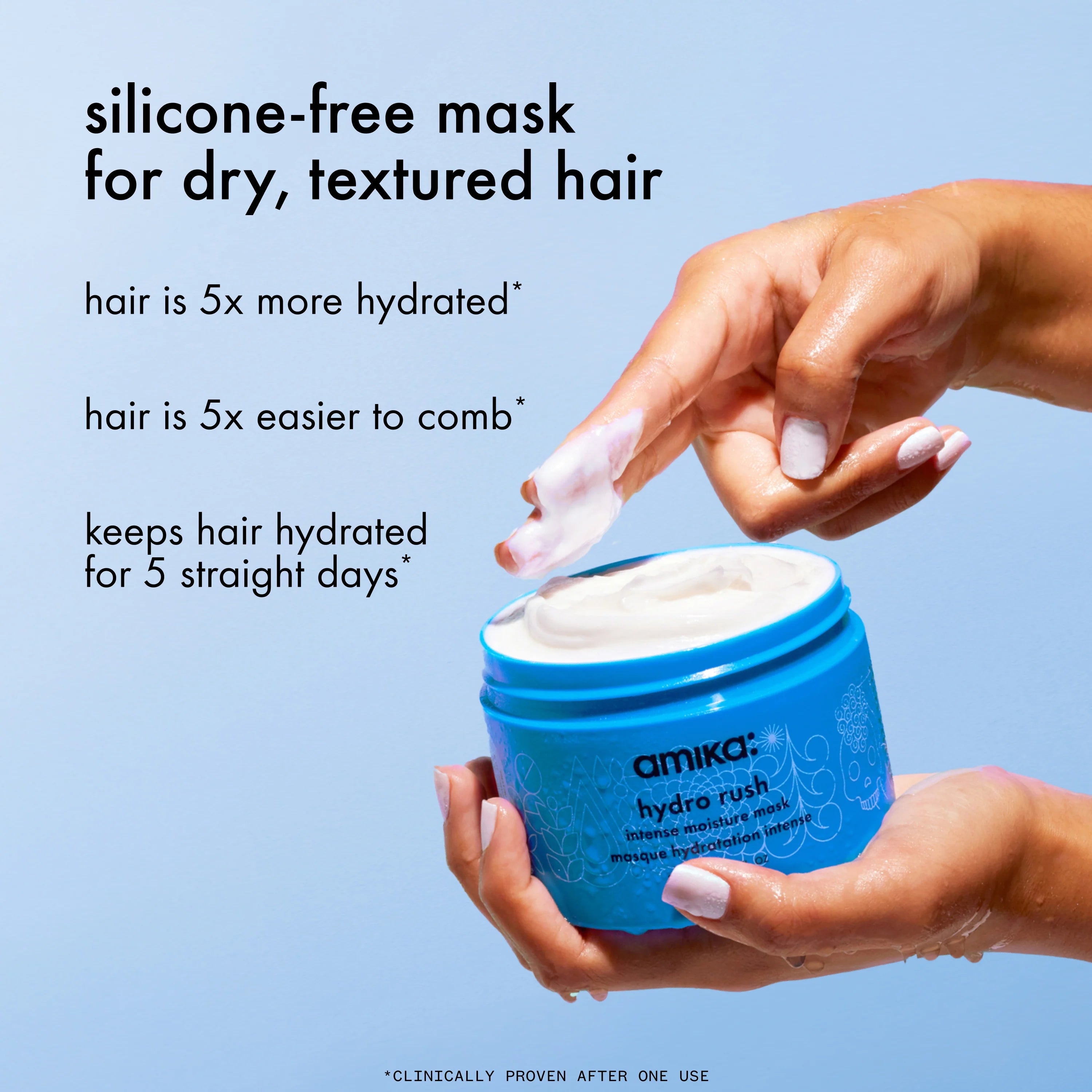 hydro rush intense moisture hair mask with hyaluronic acid - 8 oz / 250 ml